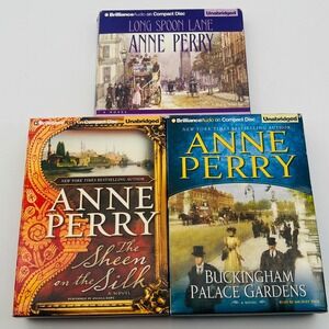 Anne Perry Audiobook CD Lot 3 Long Spoon Lane Buckingham Gardens